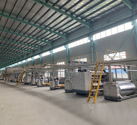 60-250 metros Min Corrugated Cardboard Production Line